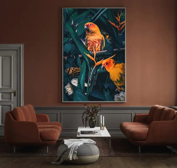 Dschungel Papagei Poster Dschungel-Deko.de