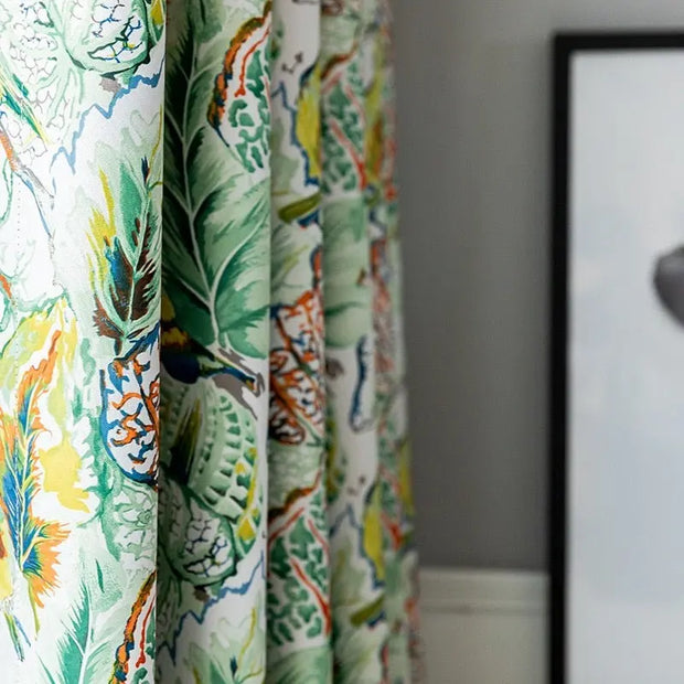 Bunter Dschungel-Vorhang Dschungel-Deko.de