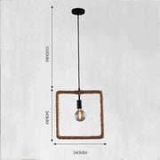 Hängelampe mit Seiloptik Dschungel-Deko.de