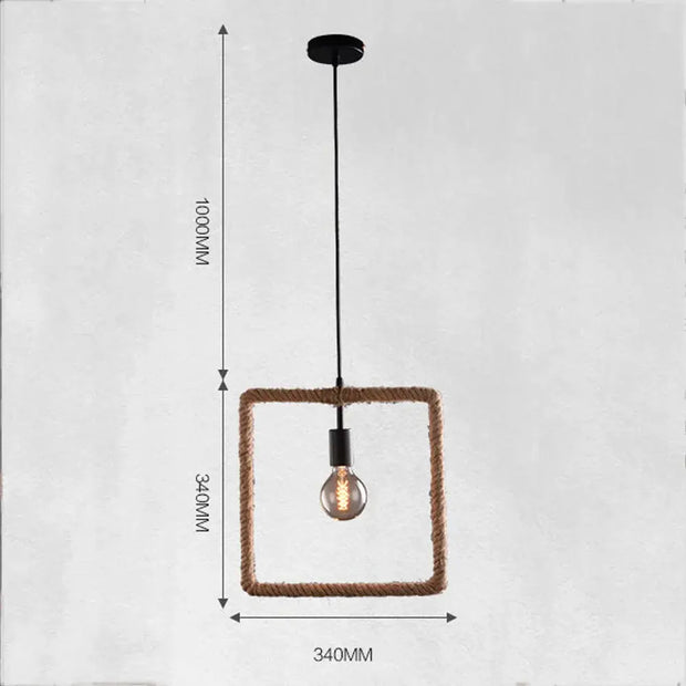 Hängelampe mit Seiloptik Dschungel-Deko.de