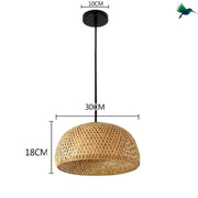 Hängelampe aus Bambus Dschungel-Deko.de