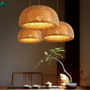 Hängelampe aus Bambus Dschungel-Deko.de