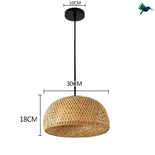 Hängelampe aus Bambus Dschungel-Deko.de