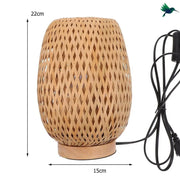 Bambus Nachttischlampe Dschungel-Deko.de