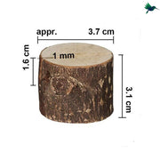 Tischkartenhalter Holz Rund Rustikale Dekoration - Dschungel-Deko.de