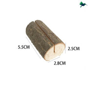 Tischkartenhalter Holz Rund Rustikale Dekoration - Dschungel-Deko.de