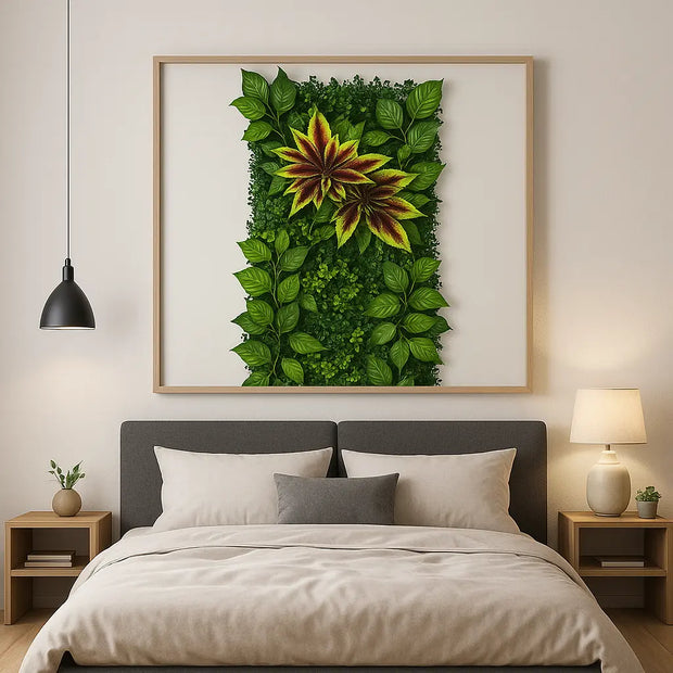 Künstliche Pflanzenwand 40 x 120 cm Dschungel-Deko.de