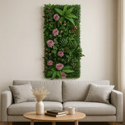 Künstliche Pflanzenwand Rosa Dschungel-Deko.de