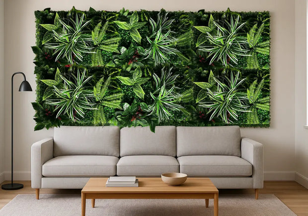 Künstliche Wandbegrünung zum Aufhängen Dschungel-Deko.de