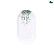 Tischdecke Tropisch Weißes Blattmuster - Dschungel-Deko.de