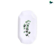 Tischdecke Tropisch Weißes Blattmuster - Dschungel-Deko.de