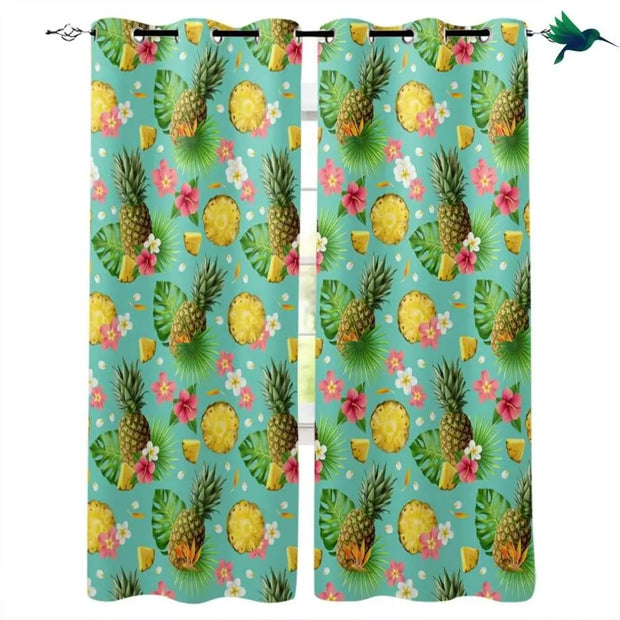 Tropischer Ananas Vorhang Dschungel-Deko.de