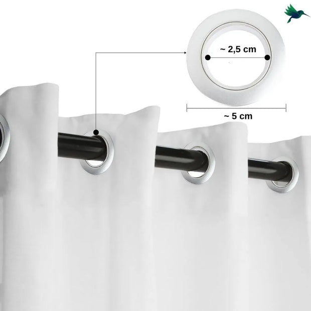 Schwarz-weißer Kaktusvorhang Dschungel-Deko.de