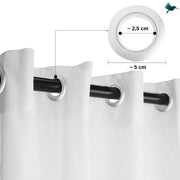 Schwarz-weißer Blattvorhang Dschungel-Deko.de