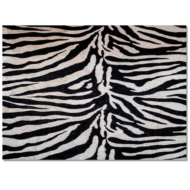 Zebra Teppich Exotisch - Tiermotiv Dschungeloptik - Dschungel-Deko.de