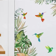 Kolibri- und Laubaufkleber Dschungel-Deko.de