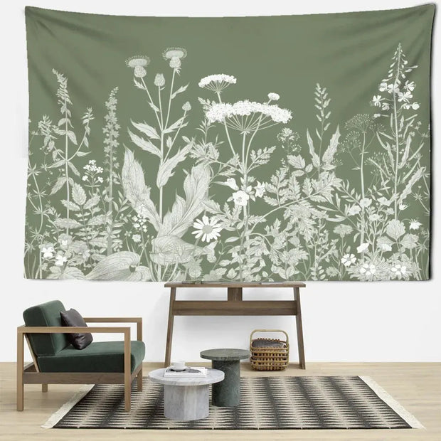 Minimalistische Dschungel-Tapete Dschungel-Deko.de