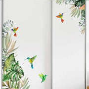 Kolibri- und Laubaufkleber Dschungel-Deko.de