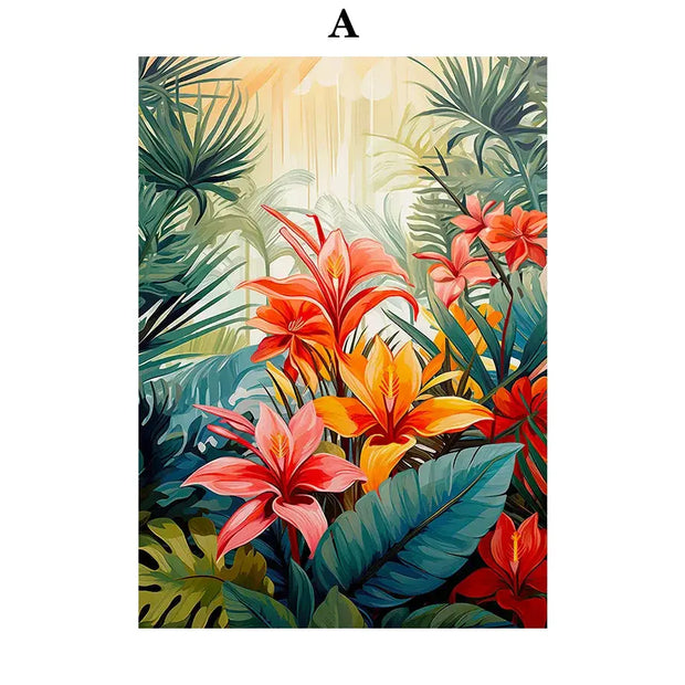 Bunter Dschungel-Poster Dschungel-Deko.de