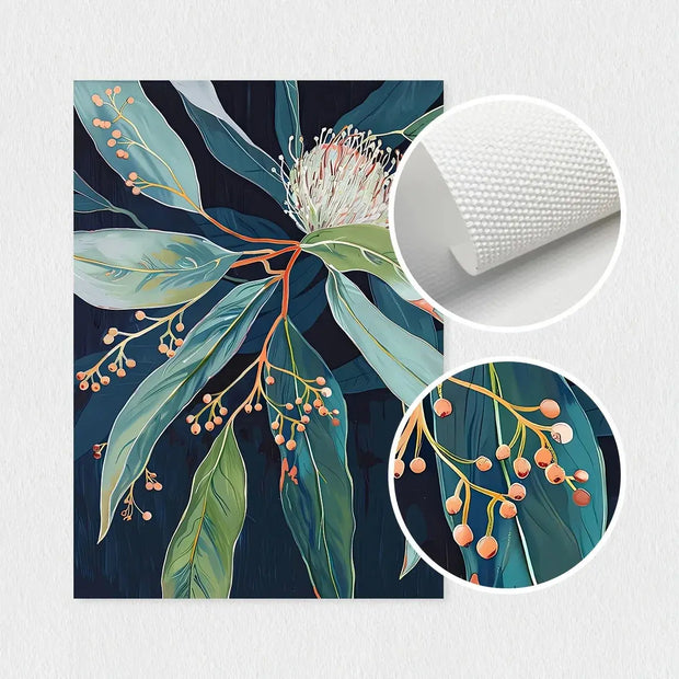 Vintage Laub Poster - 3er Set Dschungel-Deko.de