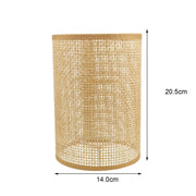 Zylindrischer Rattan-Lampenschirm Dschungel-Deko.de