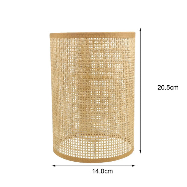 Zylindrischer Rattan-Lampenschirm Dschungel-Deko.de