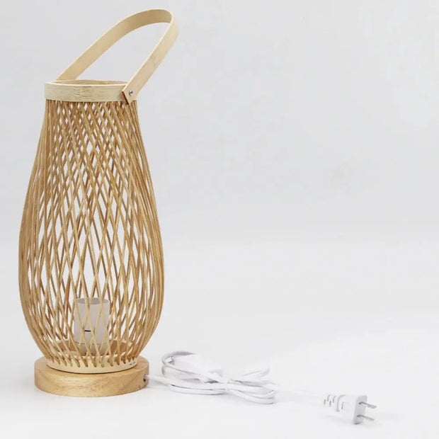 Bambus Tischlampe Dschungel-Deko.de