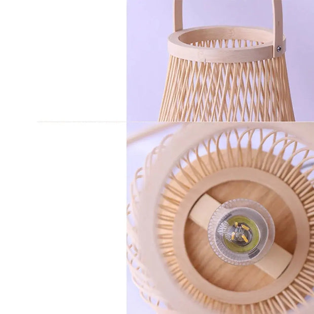 Bambus Tischlampe Dschungel-Deko.de