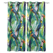 Vorhang Dschungel Blätter und Papagei Dschungel-Deko.de