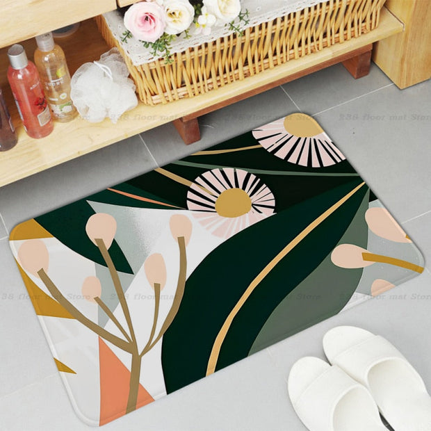 Tropischer Teppich Abstrakt Design Exotisch - Dschungel-Deko.de