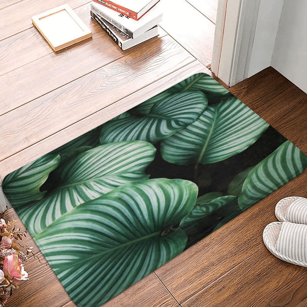 Teppich Dschungelblätter Motiv - Dschungel-Deko.de