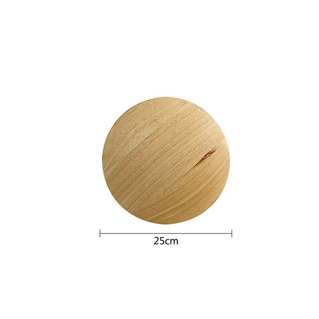 Runde Holz-Wandleuchte Dschungel-Deko.de