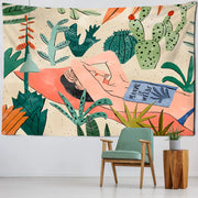 Wandteppich Frauenmotiv Am Strand - Dschungel-Deko.de