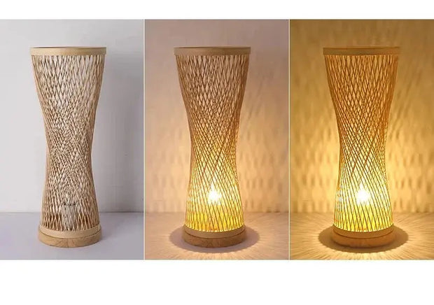 Bambus Tischlampe Dschungel-Deko.de