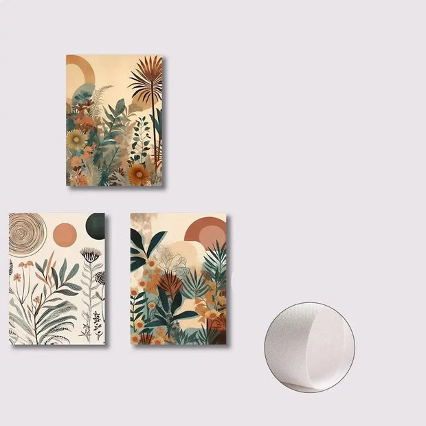 Dschungel-Blattwerk Poster - 3er Set Dschungel-Deko.de