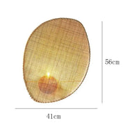 Rattan Wandlampe Naturfaser Dschungel-Deko.de