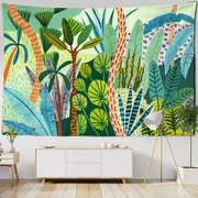 Wandbehang Dschungel Stoff Großformat Naturmotiv - Dschungel-Deko.de