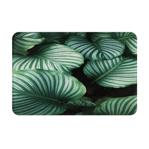 Teppich Dschungelblätter Motiv - Dschungel-Deko.de