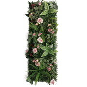 Künstliche Blumenwand Rosa Blumen Dschungel-Deko.de