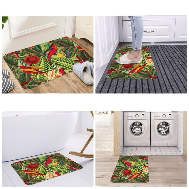 Dschungel Teppich Mit Papageien Motiv - Dschungel-Deko.de