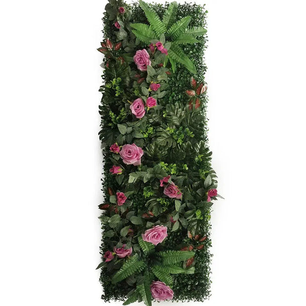 Künstliche Pflanzenwand Rosa Dschungel-Deko.de