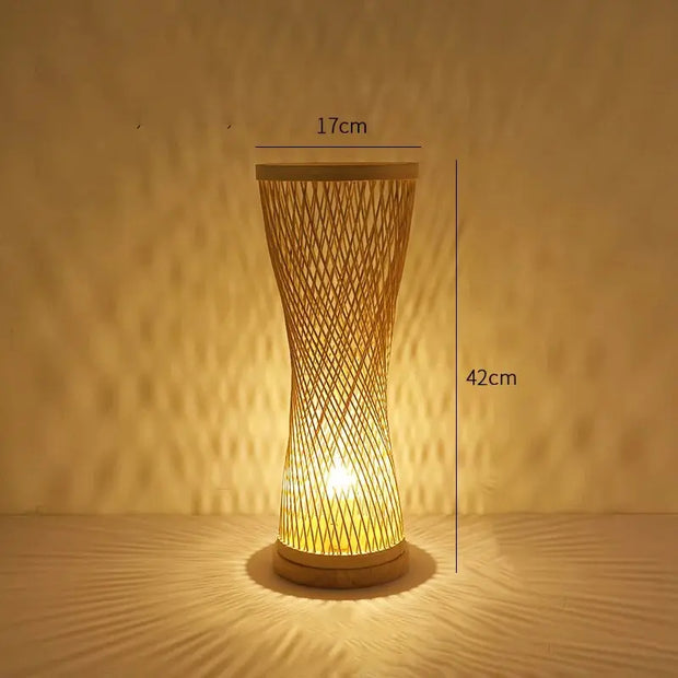 Bambus Tischlampe Dschungel-Deko.de