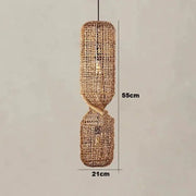 Hängelampe aus Rattan Dschungel-Deko.de