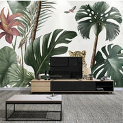 Tropischer Dschungel Tapete Leopard Dschungel-Deko.de