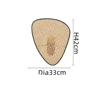 Wandlampe mit Flechtmuster Dschungel-Deko.de