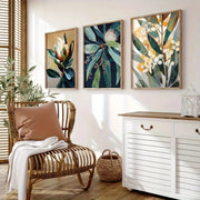 Vintage Laub Poster - 3er Set Dschungel-Deko.de