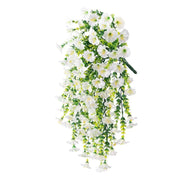 Weiße hängende Kunstblume - Dschungel-Deko.de