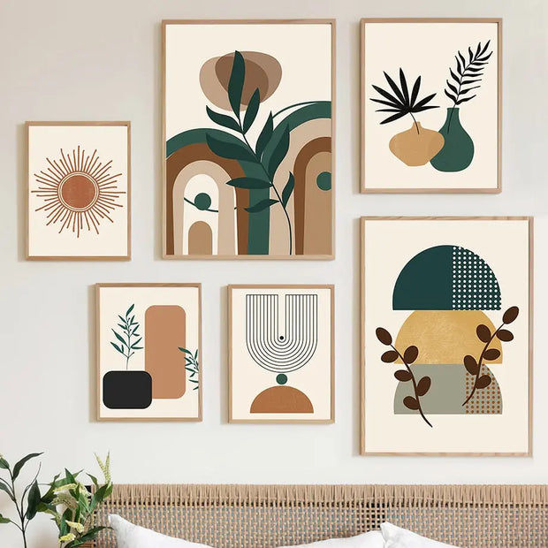 Abstrakte Dschungel-Wandkunst Dschungel-Deko.de