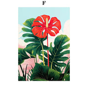 Bunter Dschungel-Poster Dschungel-Deko.de