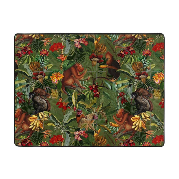 Dschungel Teppich Affenmotiv - Dschungel-Deko.de